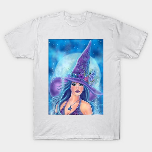 Halloween witch Mallory fantasy art by Renee Lavoie T-Shirt by ReneeLLavoie
